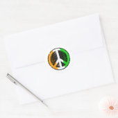 Vrede in Cote Divoire Ronde Sticker (Envelop)