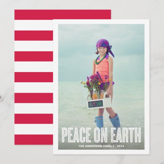 VREDE IN DE AARDE | HOLIDAIRE FOTOKAART FEESTDAGENKAART (Voorkant / Achterkant)