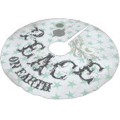 Vrede in de aardvakantieboom kerstboom rok (Gekanteld)