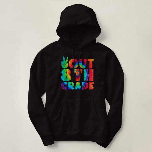 Vrede in de achtste klas Afstuderen vorige schoold Hoodie (Design voorkant)
