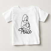 Vrede in de armen van mama Baby Bodysuit (Voorkant)