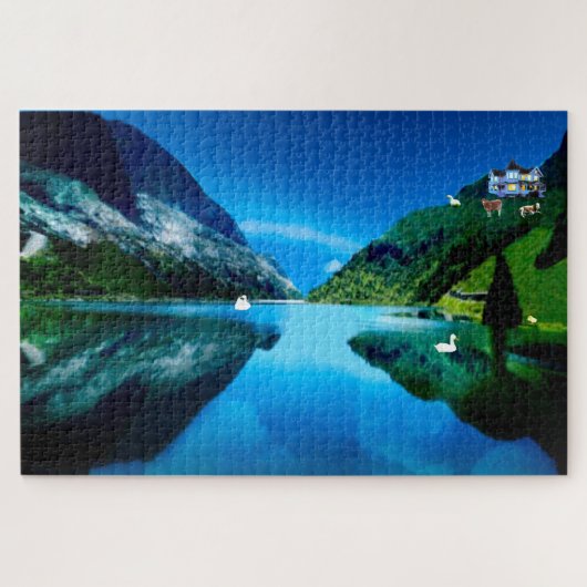 Vrede in de bergen legpuzzel (Horizontaal)