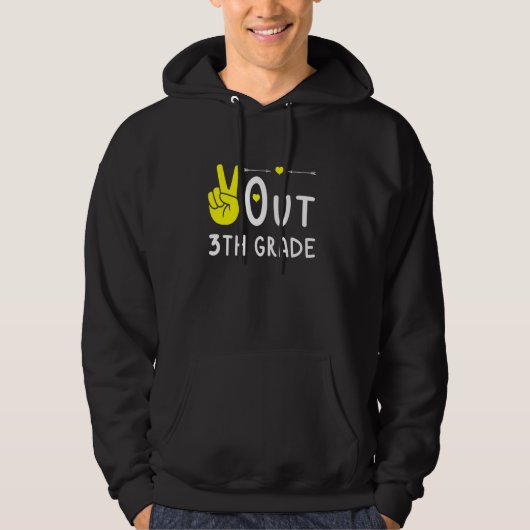 Vrede in de derde klas op de derde schooldag hoodie (Voorkant)