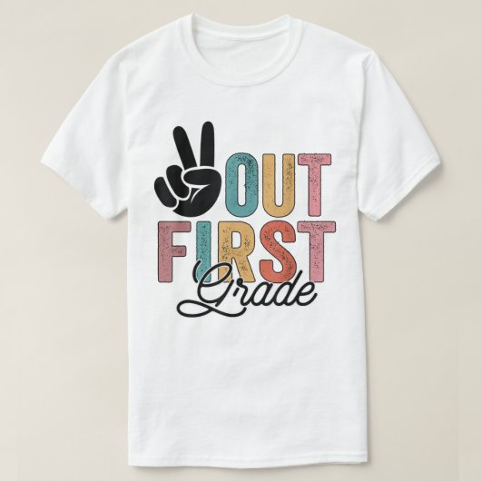 Vrede in de eerste klas op de laatste dag van het t-shirt (Design voorkant)