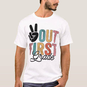 Vrede in de eerste klas op de laatste dag van het  t-shirt