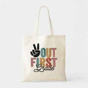 Vrede in de eerste klas op de laatste dag van het  tote bag