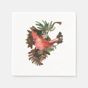 Vrede in de Natuur Kardinaal Papier Napkins Servet