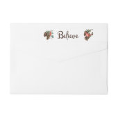 Vrede in de Natuur kerstverpakking rond het label (Achterkant)