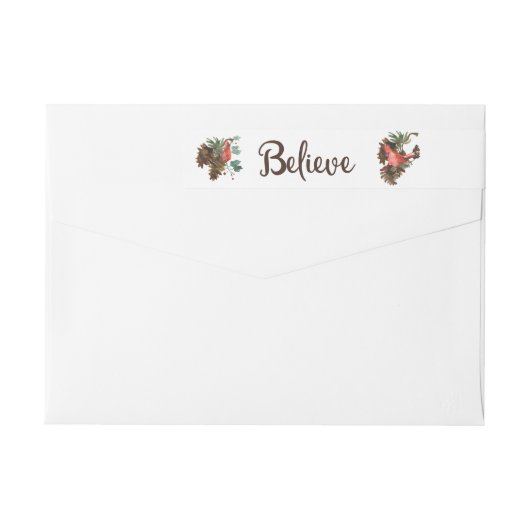 Vrede in de Natuur kerstverpakking rond het label (Achterkant)