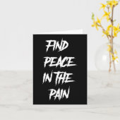 Vrede in de pijn Geestelijke gezondheid Zelfmoordb Kaart (Gele Bloem)