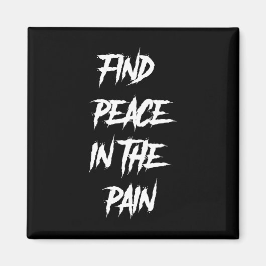 Vrede in de pijn Geestelijke gezondheid Zelfmoordb Magneet (Voorkant)