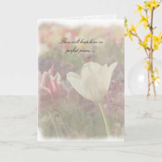 Vrede in de Storm Kaart (Gele Bloem)