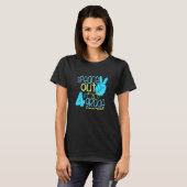 Vrede in de vierde klas: einde schooljaar leraar S T-shirt (Voorkant volledig)