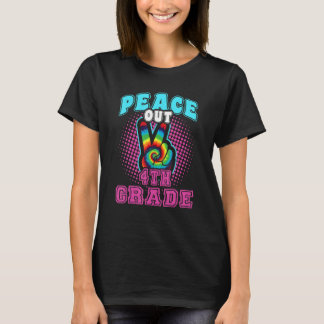 Vrede in de vierde klas Gelukkig op de laatste dag T-shirt