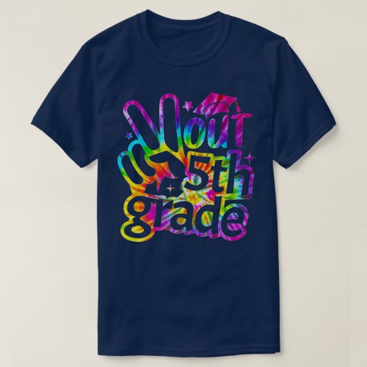 Vrede in de vijfde klas Afstuderen vorige schoolda T-shirt (Design voorkant)