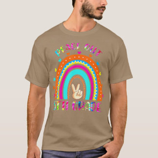 Vrede in de vijfde klas, regenboog, vorige schoold t-shirt