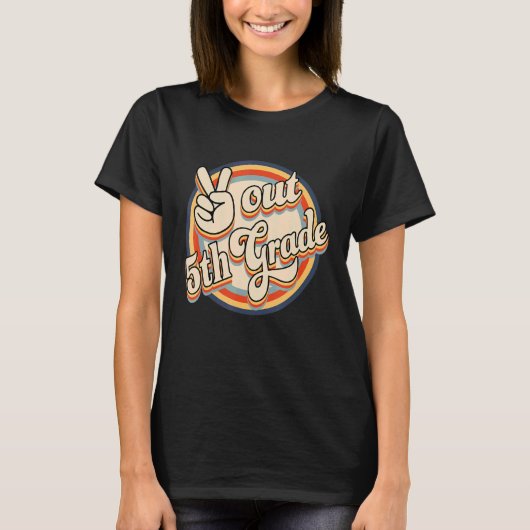 Vrede in de vijfde klas van het schooljaar t-shirt (Voorkant)