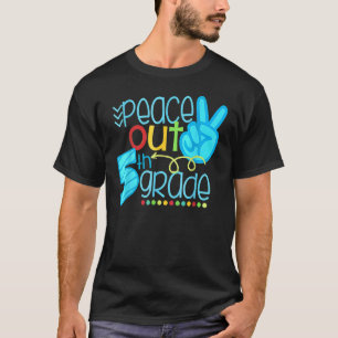 Vrede in de vijfde klas van het schooljaar t-shirt