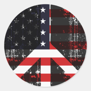 Vrede in de VS Ronde Sticker