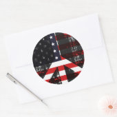 Vrede in de VS Ronde Sticker (Envelop)