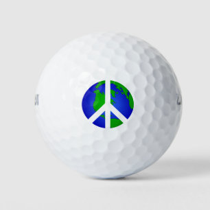Vrede in de wereld golfballen