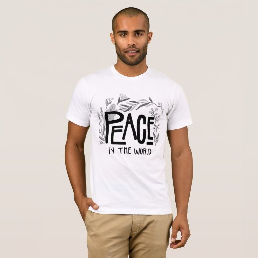 Vrede in de Wereld T-shirt (Voorkant volledig)