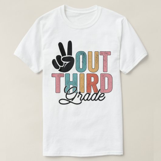 Vrede in derde klas Laatste dag van het Afstudeerd T-shirt (Design voorkant)