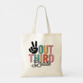 Vrede in derde klas Laatste dag van het Afstudeerd Tote Bag (Achterkant)