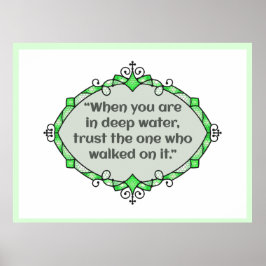 Vrede in diep water poster