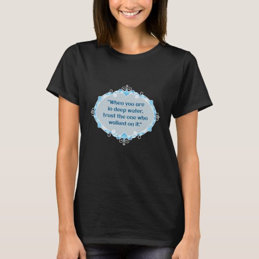 Vrede in diepe wateren t-shirt (Voorkant)
