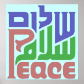 Vrede in drie talen poster (Voorkant)