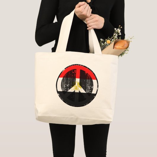 Vrede in Egypte Grote Tote Bag (Voorkant (product))