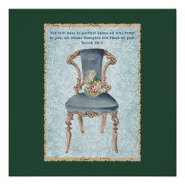 Vrede in elk bloemblad perfect poster