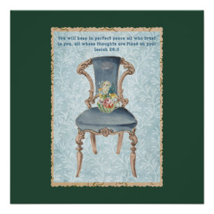 Vrede in elk bloemblad perfect poster