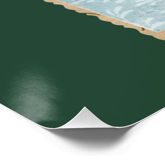 Vrede in elk bloemblad perfect poster (Hoek)