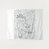 Vrede in elke taal wandkleed (Voorkant (horizontaal))