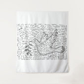 Vrede in elke taal wandkleed (Voorkant)