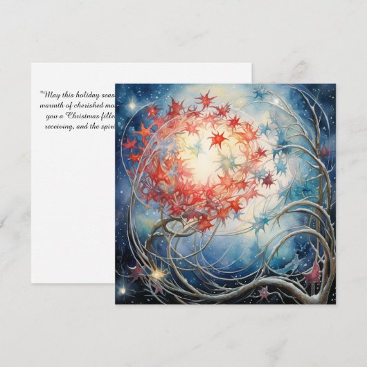 Vrede in Feestvreugde Feestdagenkaart (Voorkant / Achterkant)