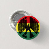 Vrede in Ghana Ronde Button 3,2 Cm (Voorkant /achterkant)