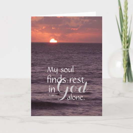 Vrede in God alleen Wenskaart Kaart (Voorkant)