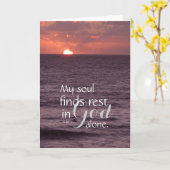 Vrede in God alleen Wenskaart Kaart (Gele Bloem)