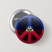 Vrede in Haïti Ronde Button 5,7 Cm (Voorkant /achterkant)