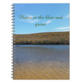 Vrede in het Blauw en Groen Tijdschrift Notitieboek (Voorkant)
