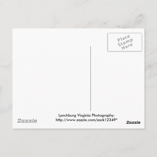 Vrede in het dal briefkaart (Achterkant)