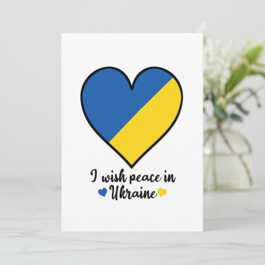 vrede in het hart van oekraïne save the date (Staand voorkant)