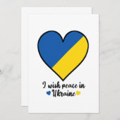 vrede in het hart van oekraïne save the date (Voorkant / Achterkant)