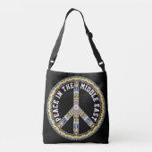 VREDE IN HET MIDDEN-OOSTEN - GEOMETRISCHE VLINDER CROSSBODY TAS (Achterkant)