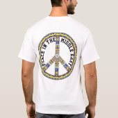 VREDE IN HET MIDDEN-OOSTEN - GEOMETRISCHE VLINDER T-SHIRT (Achterkant)