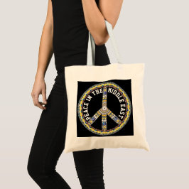 VREDE IN HET MIDDEN-OOSTEN - GEOMETRISCHE VLINDER TOTE BAG