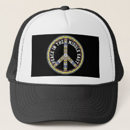 VREDE IN HET MIDDEN-OOSTEN - GEOMETRISCHE VLINDER TRUCKER PET